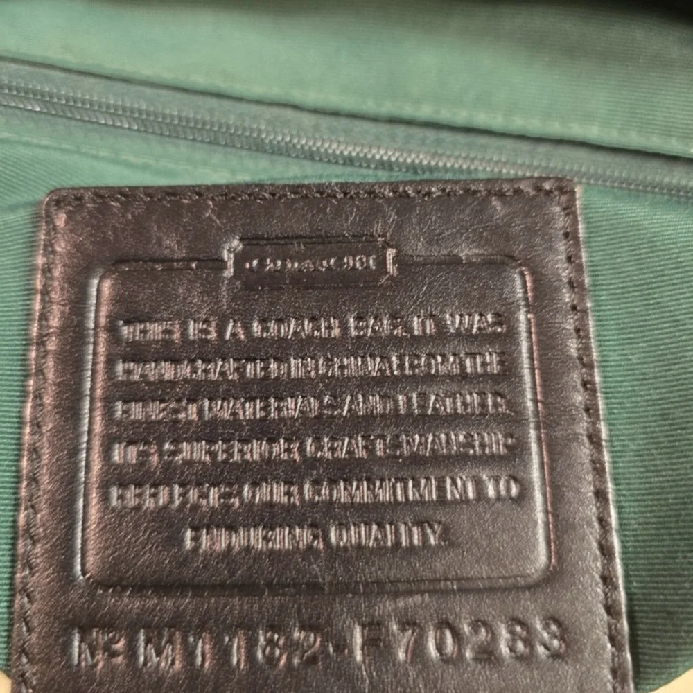 Coach Signature Black Messenger Bag - EUC